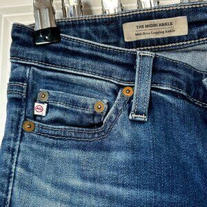 AG Adirano Goldschmied Mid-rise Legging Ankle Pants